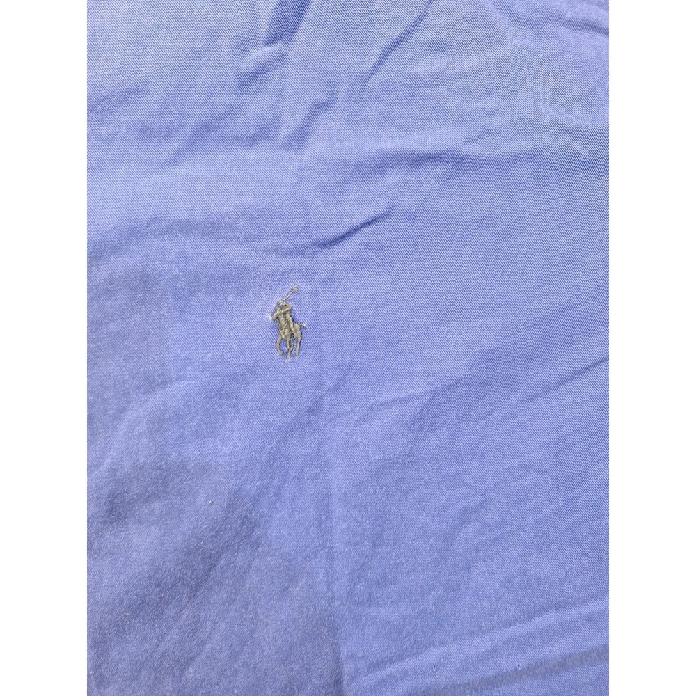 Vintage Polo Ralph Lauren Twill Shirt Mens XL Blue Button Down Cotton Preppy - Picture 5 of 9